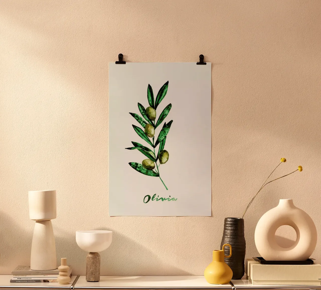 Olivia poster con telaio in plastica da Nathys_illustration