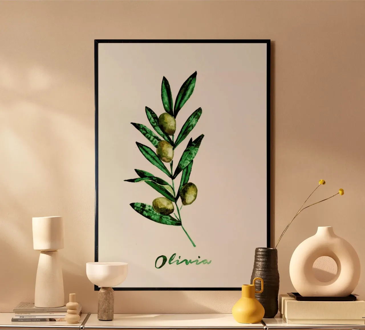 Olivia poster con telaio in plastica da Nathys_illustration