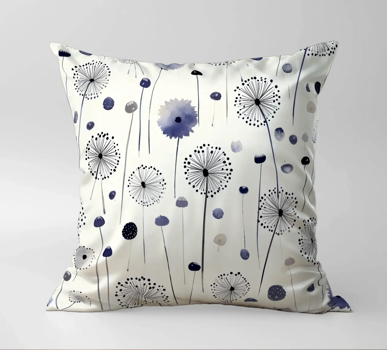 Soffice brezza di denti di leone cuscino da Botanical Pattern House