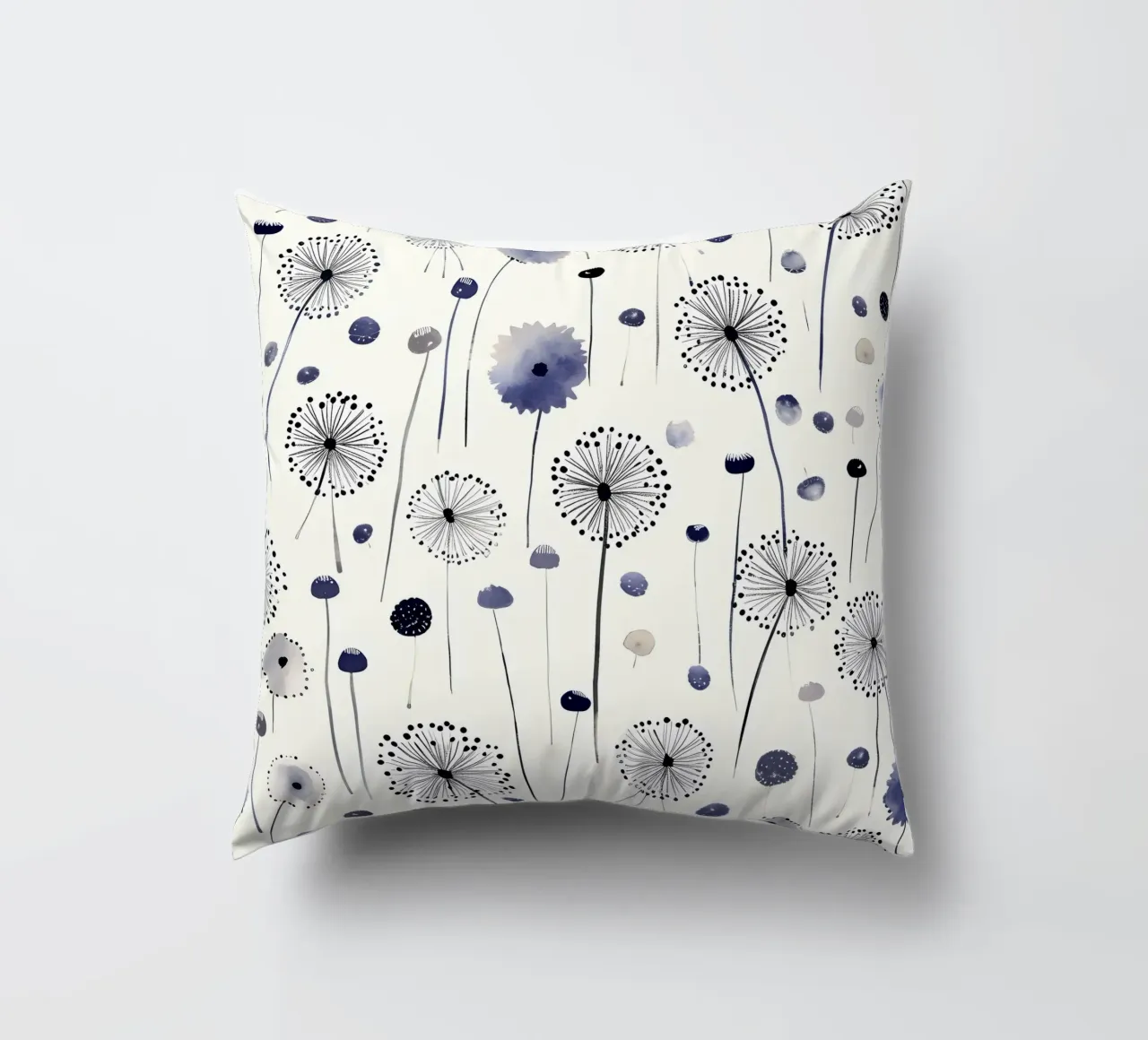 Soffice brezza di denti di leone cuscino da Botanical Pattern House