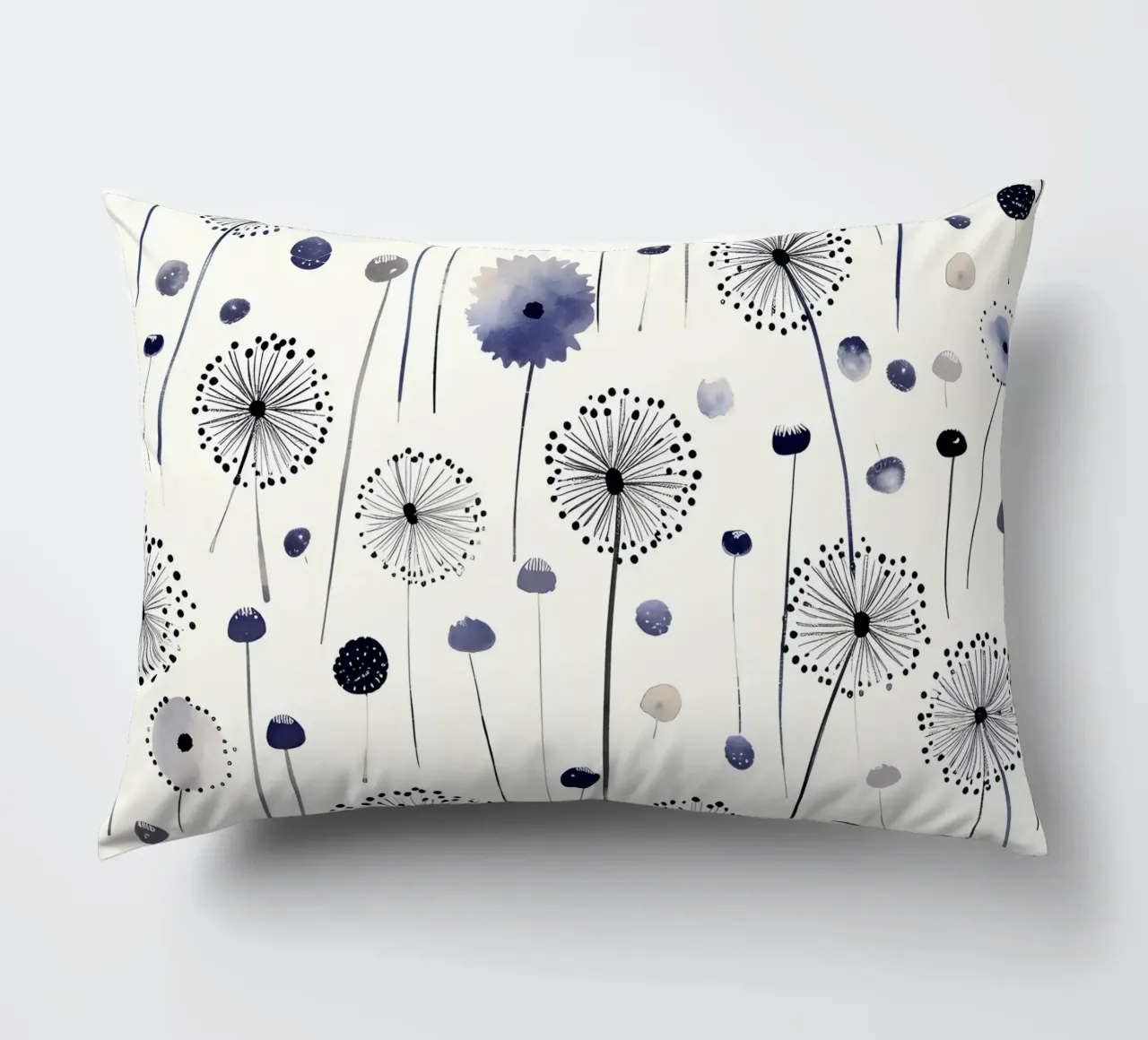 Soffice brezza di denti di leone cuscino da Botanical Pattern House