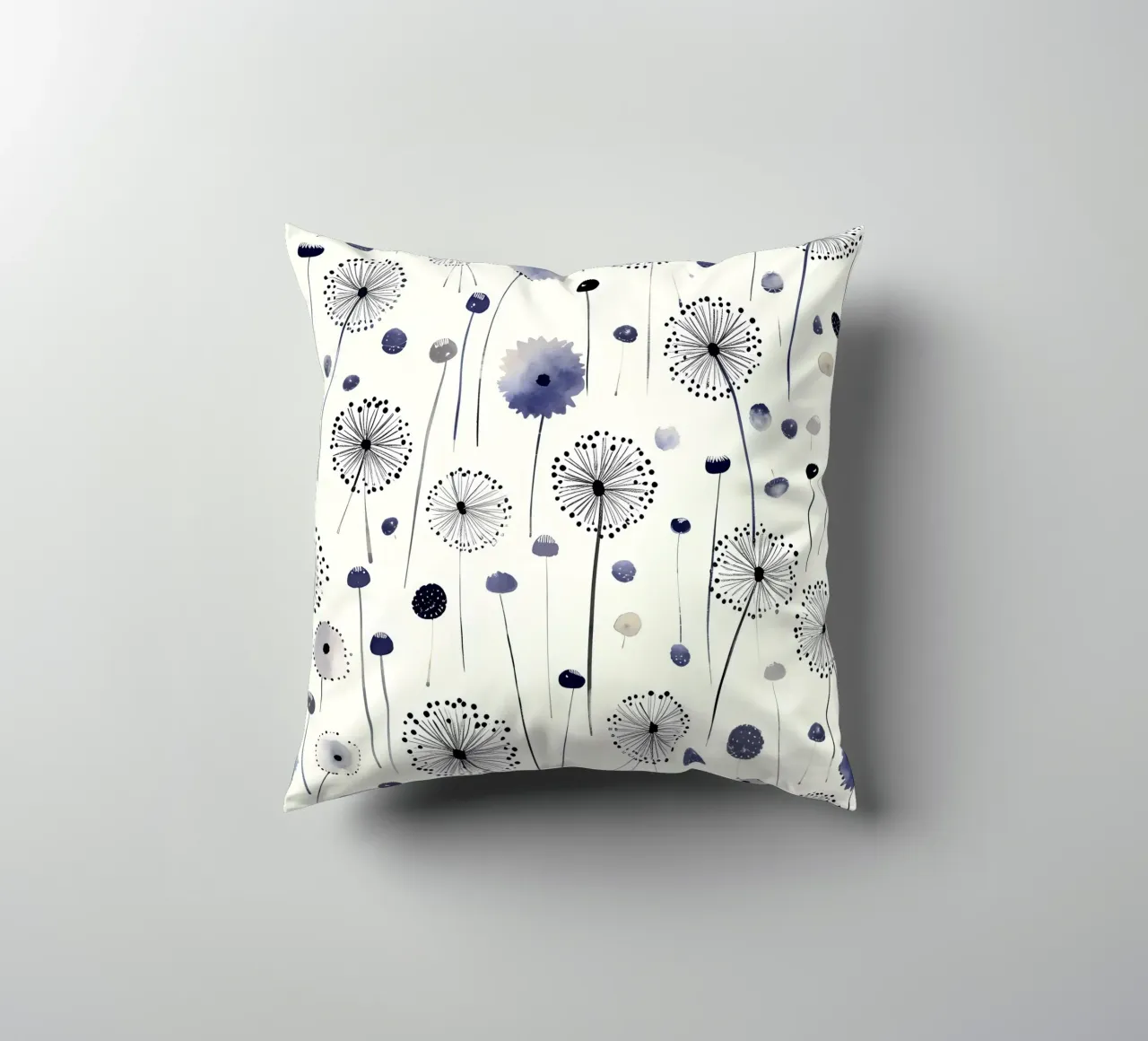 Soffice brezza di denti di leone cuscino da Botanical Pattern House