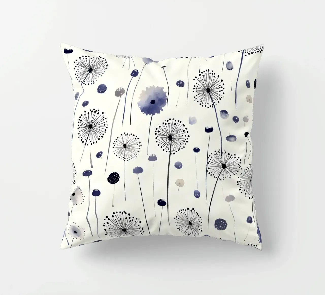 Soffice brezza di denti di leone cuscino da Botanical Pattern House