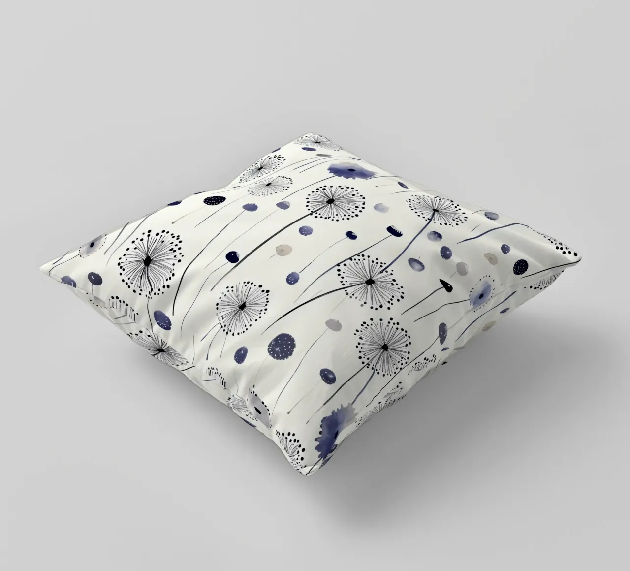Soffice brezza di denti di leone cuscino da Botanical Pattern House