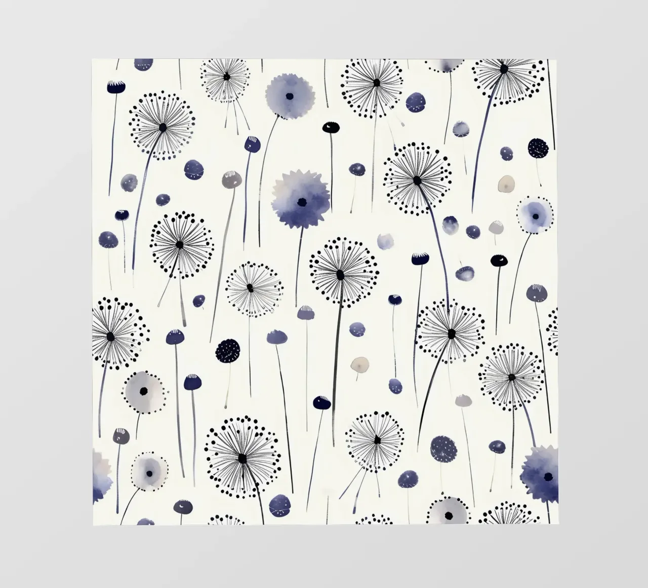 Soffice brezza di denti di leone pellicola backlit da Botanical Pattern House