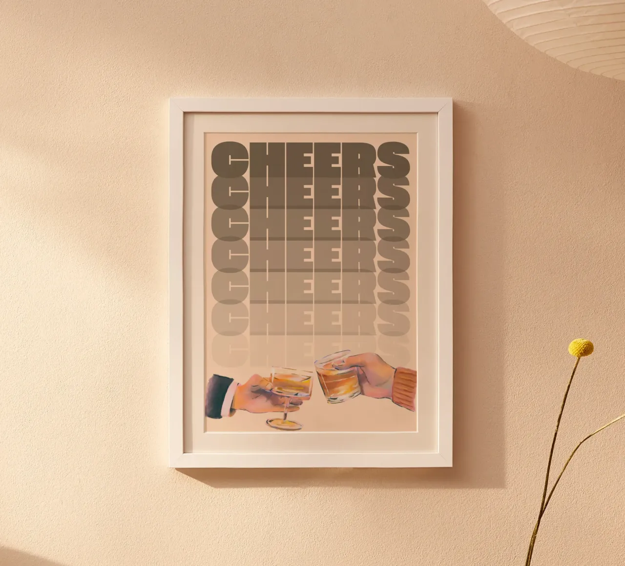 Brindisi per l'ora d'oro di ArtfulHands - Pop Art per una celebrazione moderna carta hahnemühle da NorwesClub