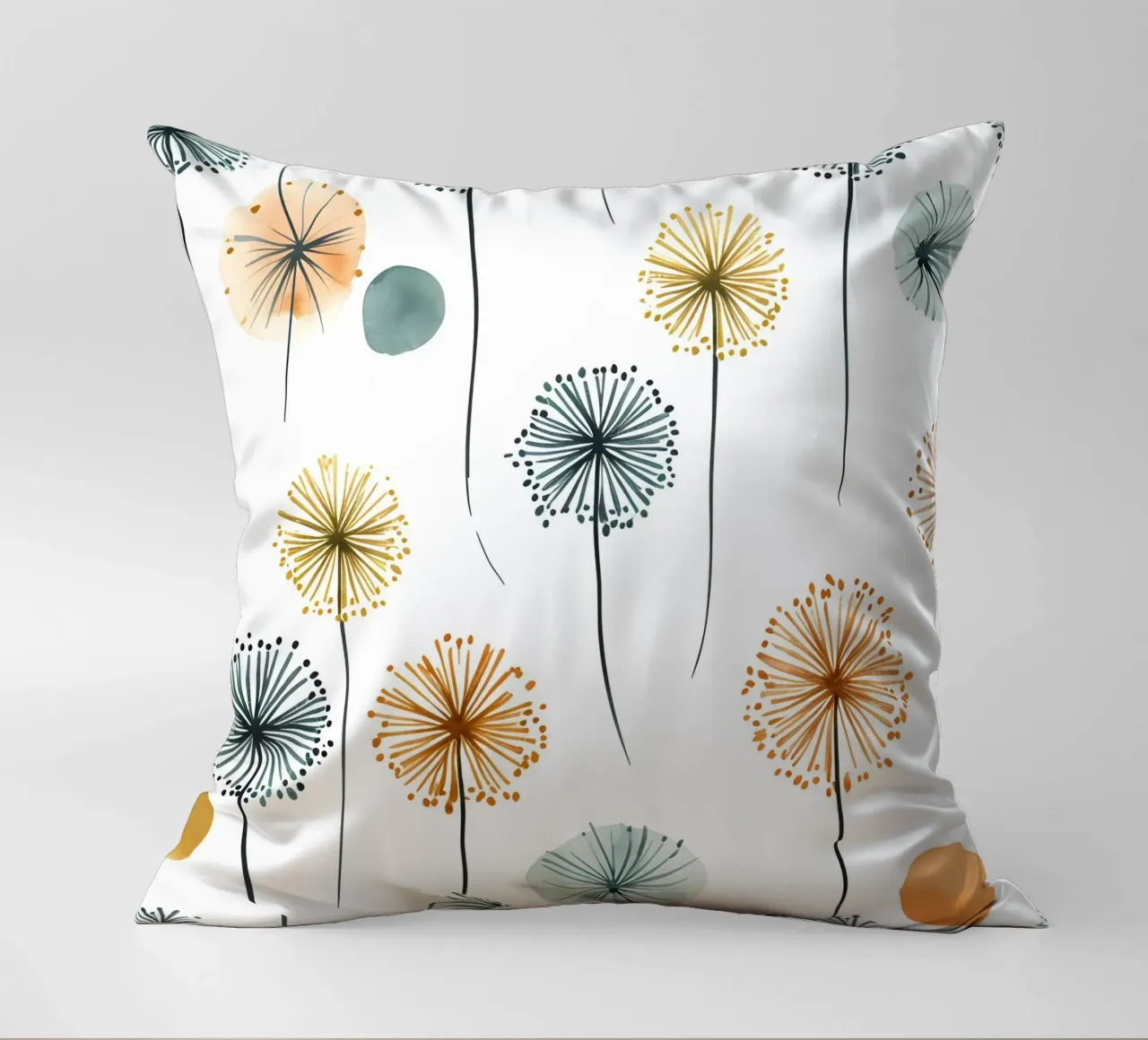 Soffice brezza di denti di leone cuscino da Botanical Pattern House