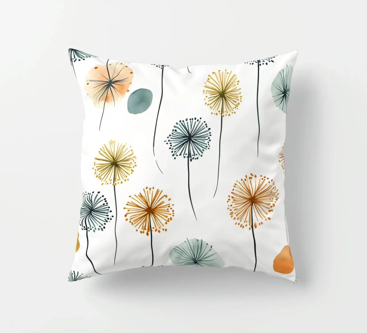 Soffice brezza di denti di leone cuscino da Botanical Pattern House