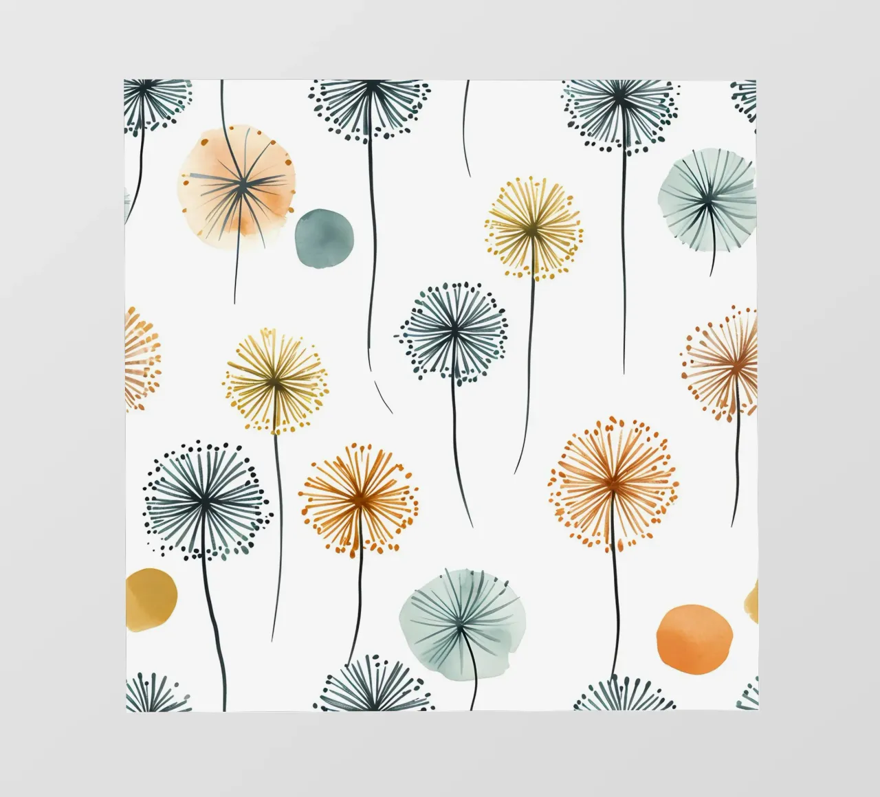Soffice brezza di denti di leone pellicola backlit da Botanical Pattern House