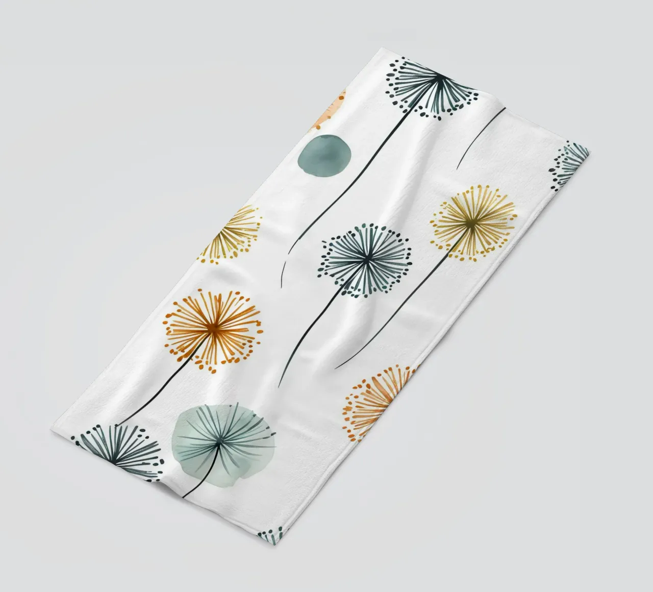 Soffice brezza di denti di leone telo mare da Botanical Pattern House