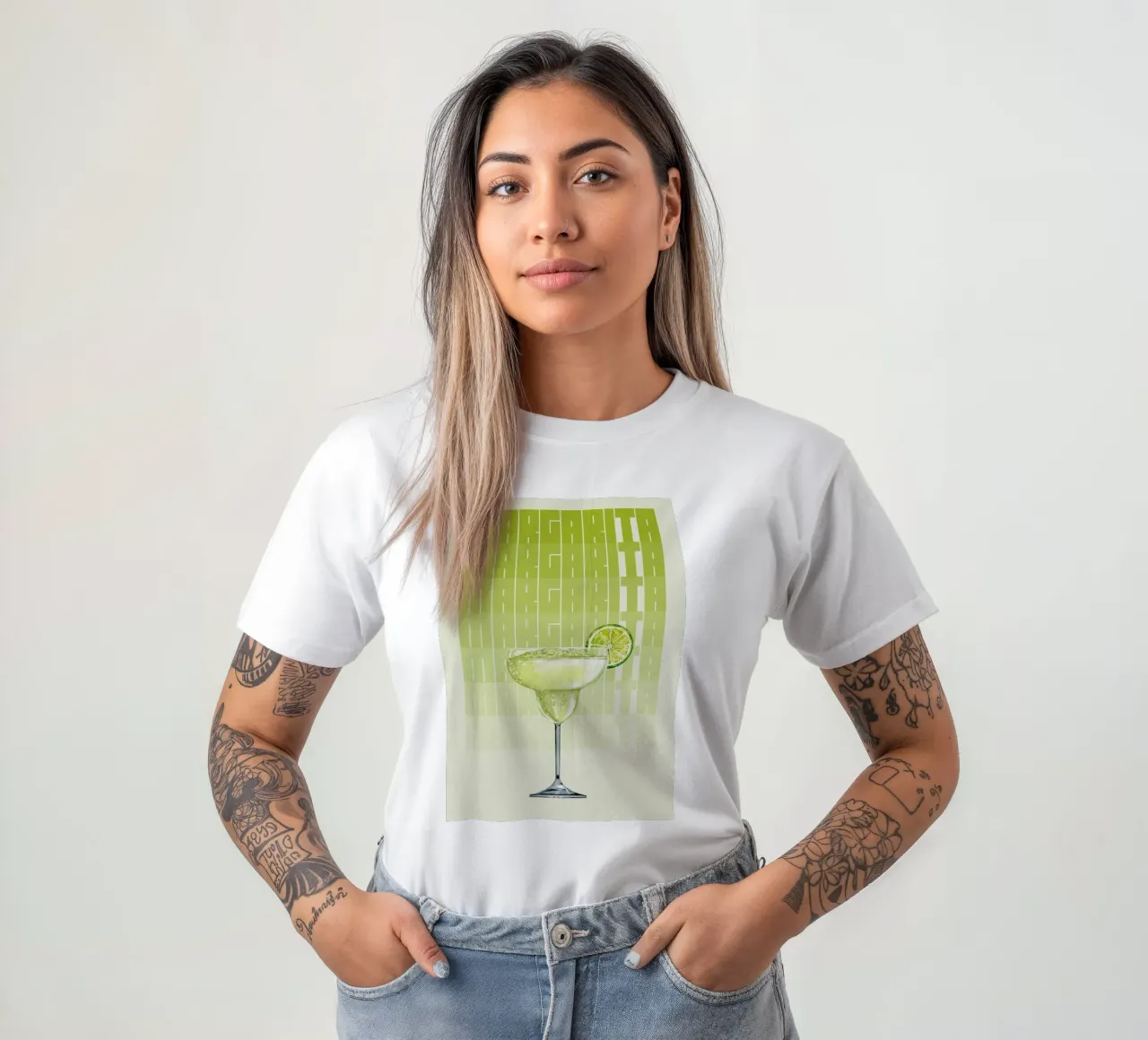 "Margarita Modern Art Print - Zesty & Refreshing Bar Decor" camiseta de NorwesClub