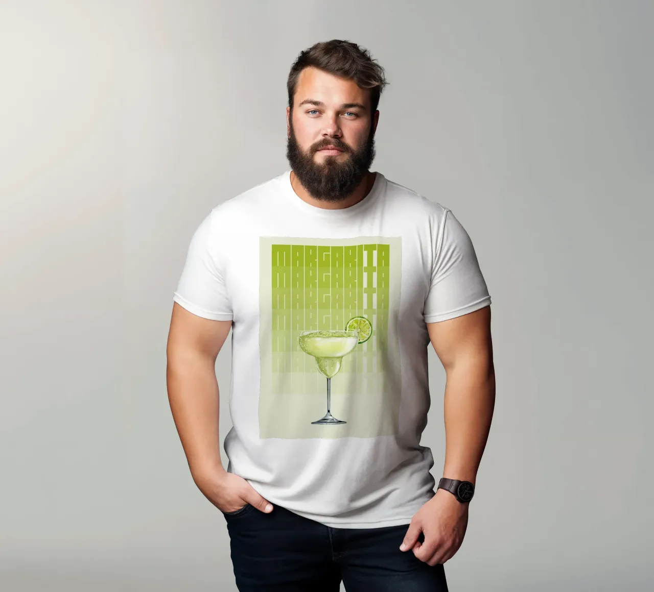 "Margarita Modern Art Print - Zesty & Refreshing Bar Decor" camiseta de NorwesClub