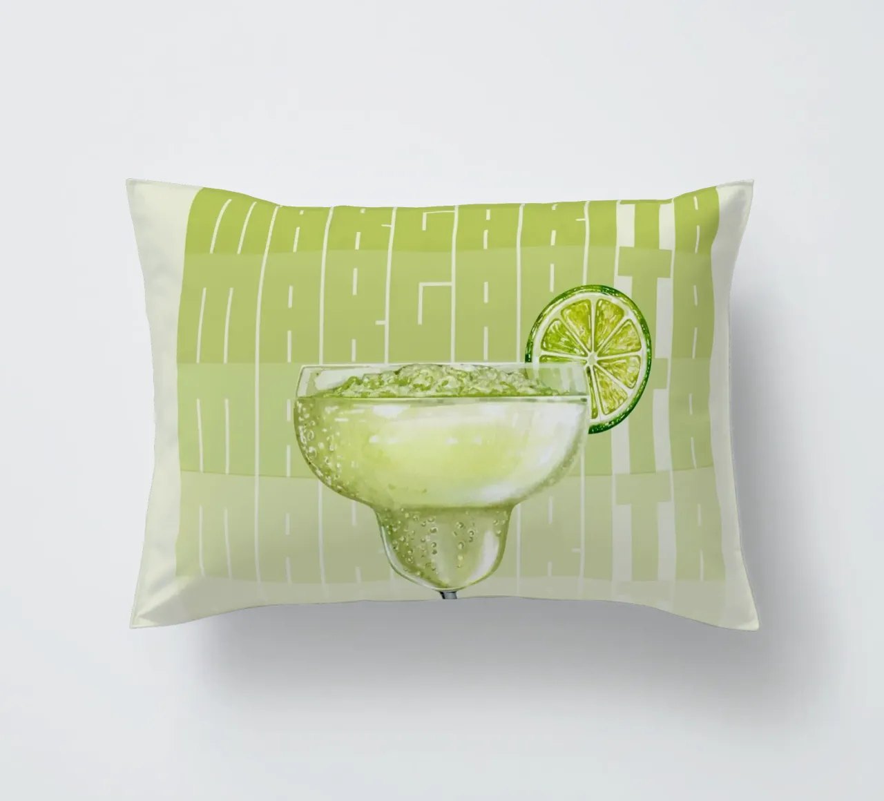 "Margarita Modern Art Print - Zesty & Refreshing Bar Decor" decorative cushion by NorwesClub