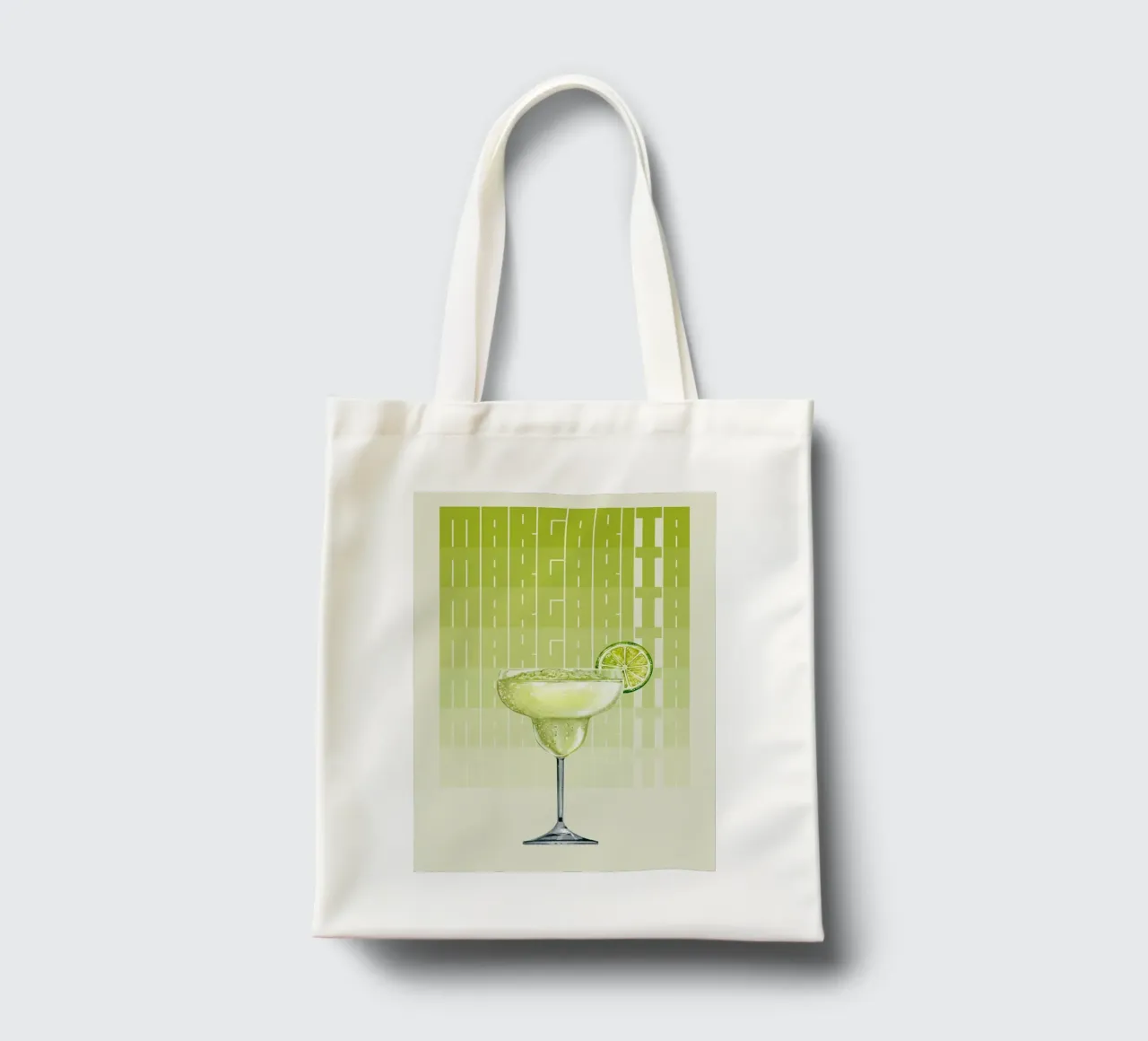 "Margarita Modern Art Print - Décor de bar piquant et rafraîchissant" tote bag de NorwesClub