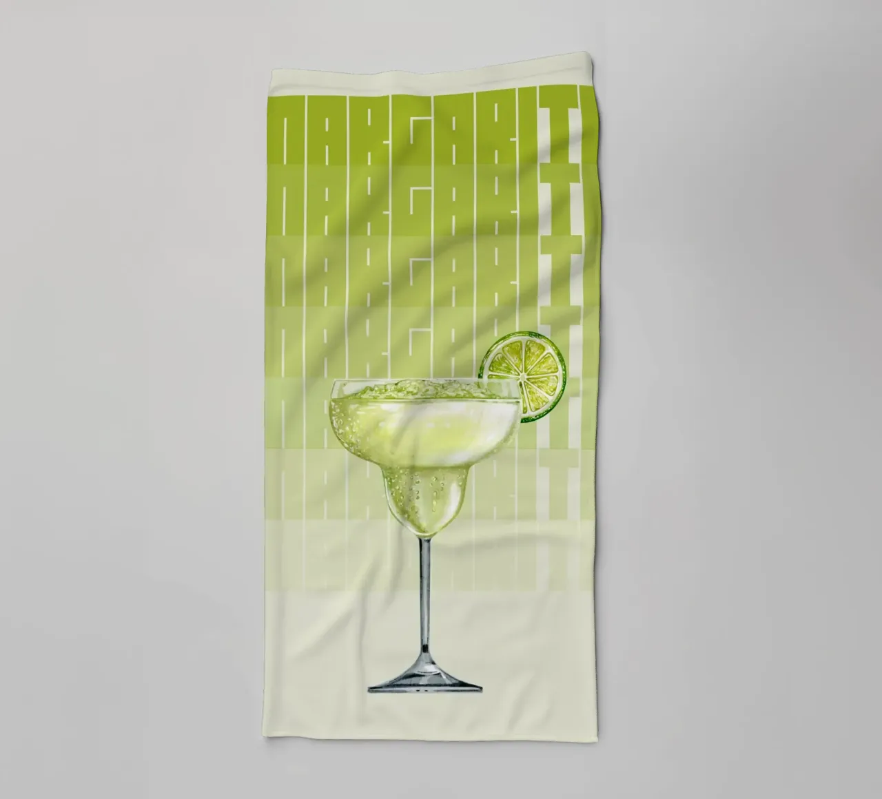 "Margarita Modern Art Print - Zesty & Refreshing Bar Decor" toalla de baño de NorwesClub