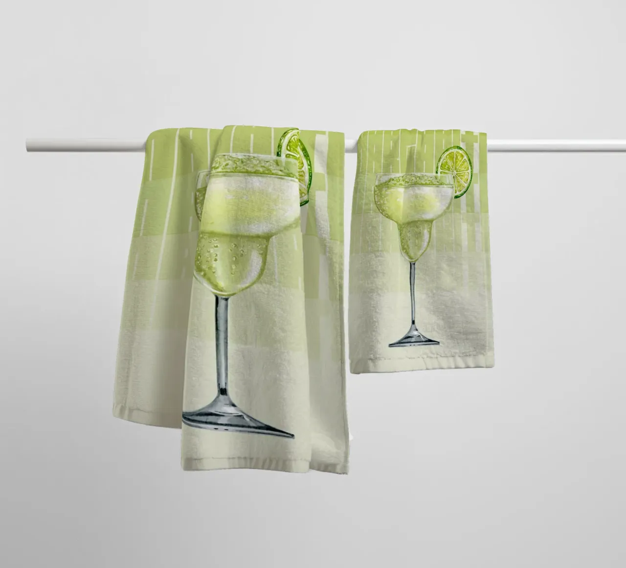 "Margarita Modern Art Print - Zesty & Refreshing Bar Decor" toalla de baño de NorwesClub
