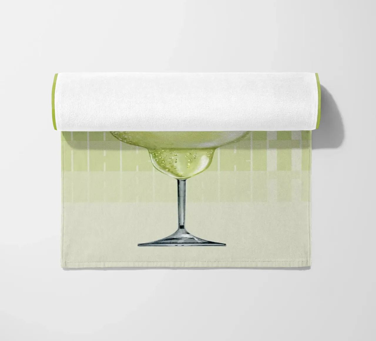 "Margarita Modern Art Print - Zesty & Refreshing Bar Decor" beach towel by NorwesClub