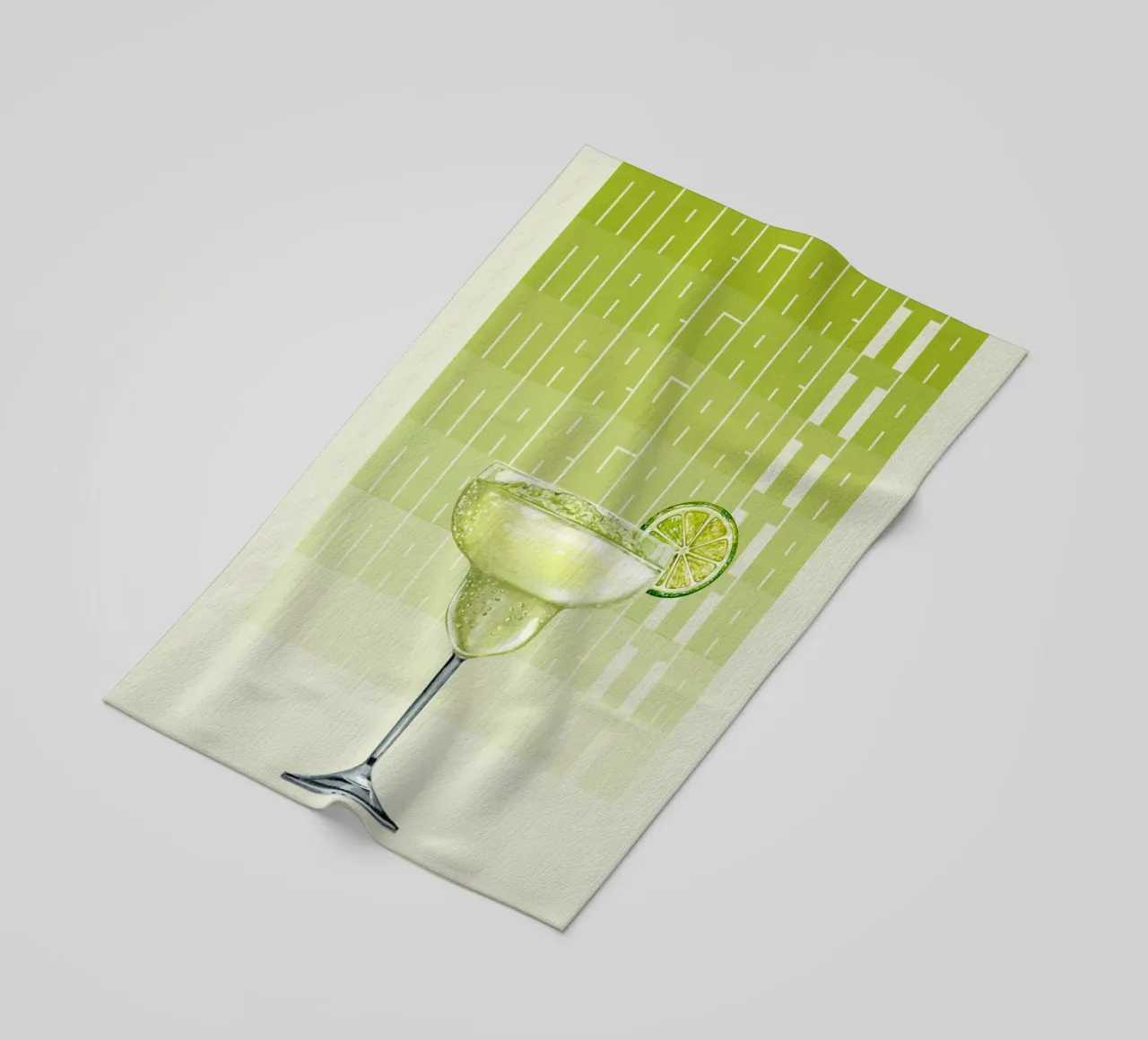 "Margarita Modern Art Print - Zesty & Refreshing Bar Decor" beach towel by NorwesClub
