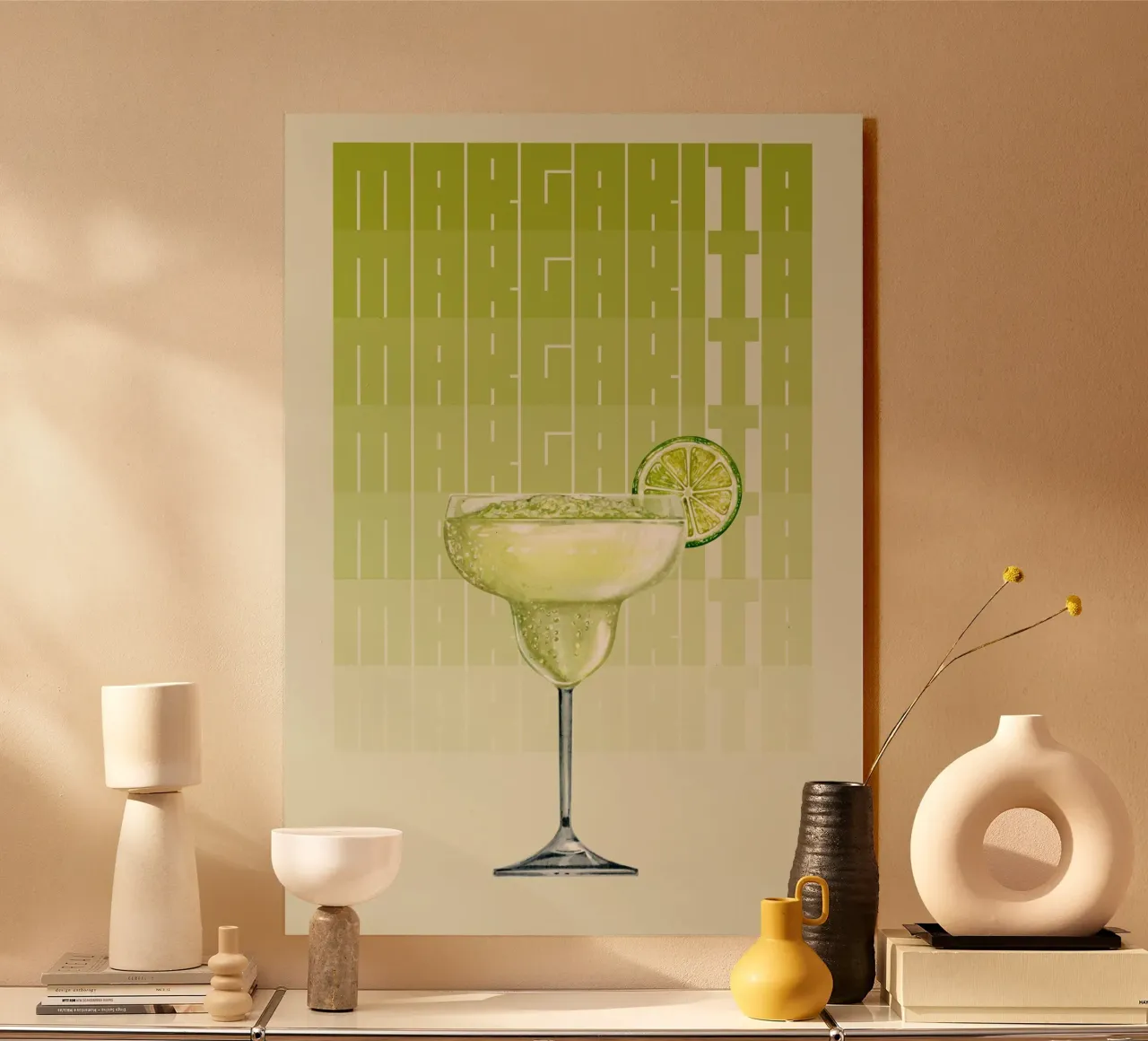 "Margarita Modern Art Print - Zesty & Refreshing Bar Decor" metacrilato de NorwesClub