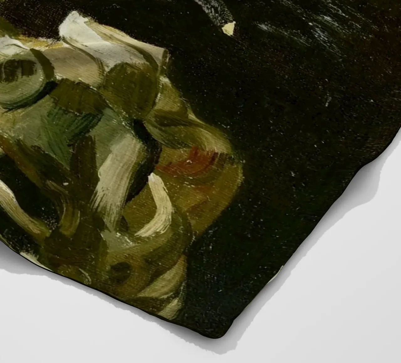 Vincent van Gogh - Testa di scheletro con sigaretta accesa coperta in pile da Venus Art