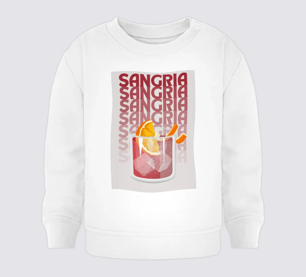 "Sangria Pop Art Print - Poster di bevande estive e fruttate". felpa neonato da NorwesClub