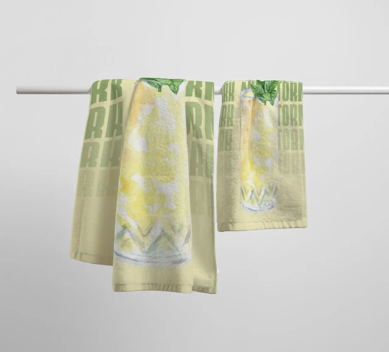 "Dark and Stormy Art Print - Refreshing & Stylish Bar Decor" towel by NorwesClub