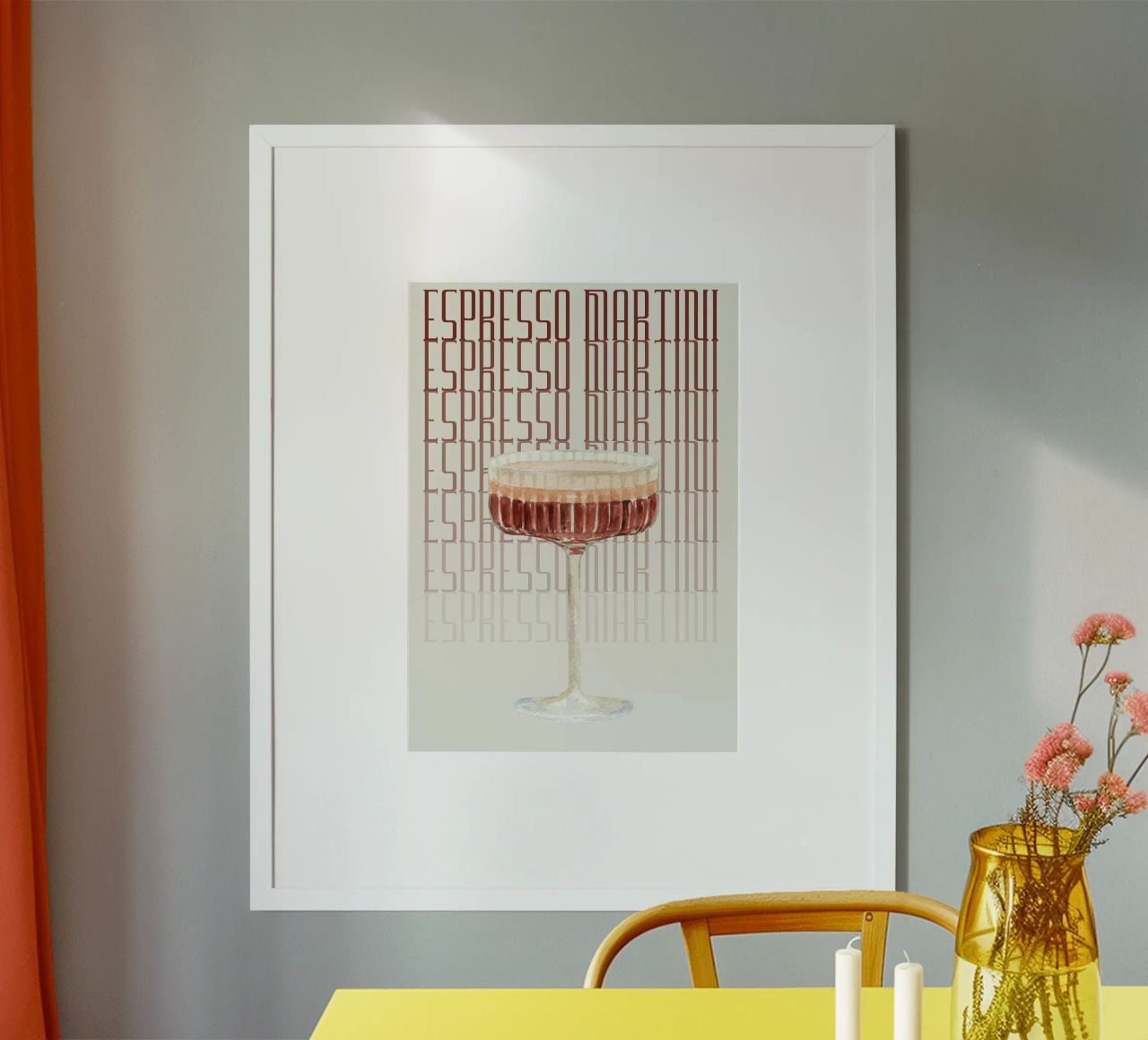 "Espresso Martini Kunstdruck - Schicke Kaffee-Cocktail Dekoration" Poster von NorwesClub