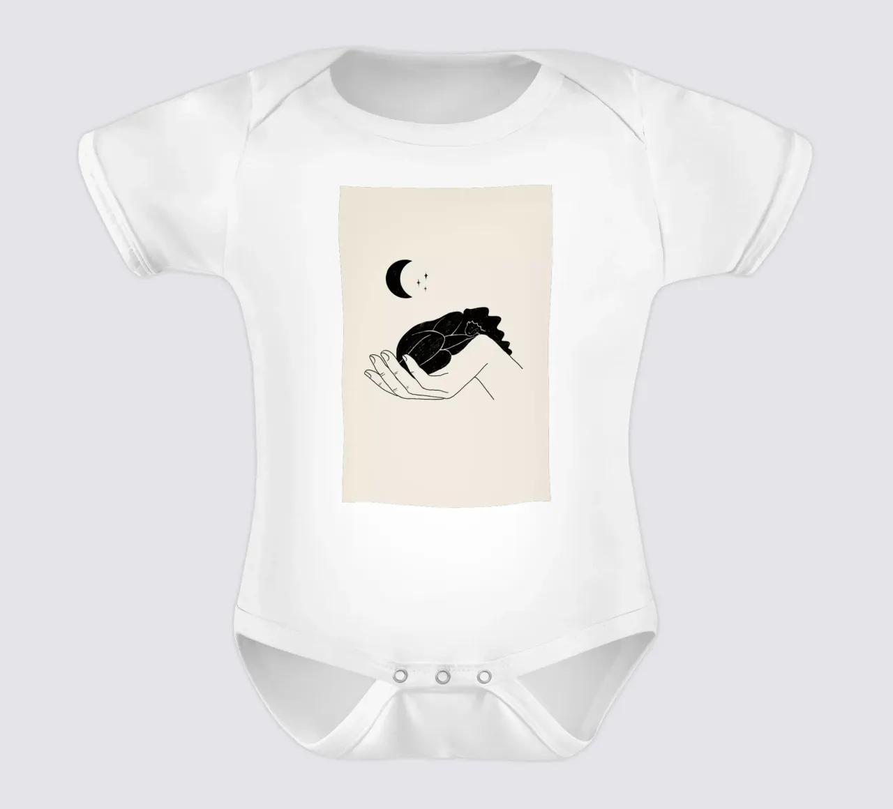 Safekeeping body neonato maniche corte da Graphite