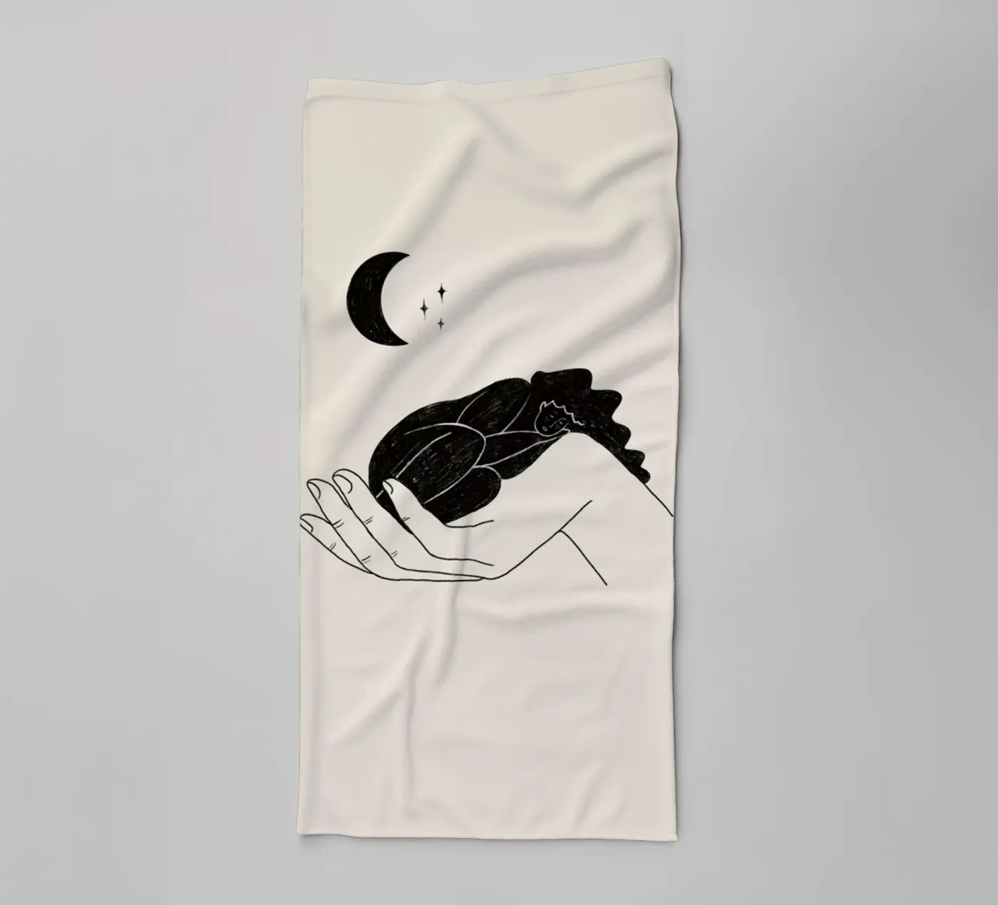 Safekeeping badhanddoek van Graphite