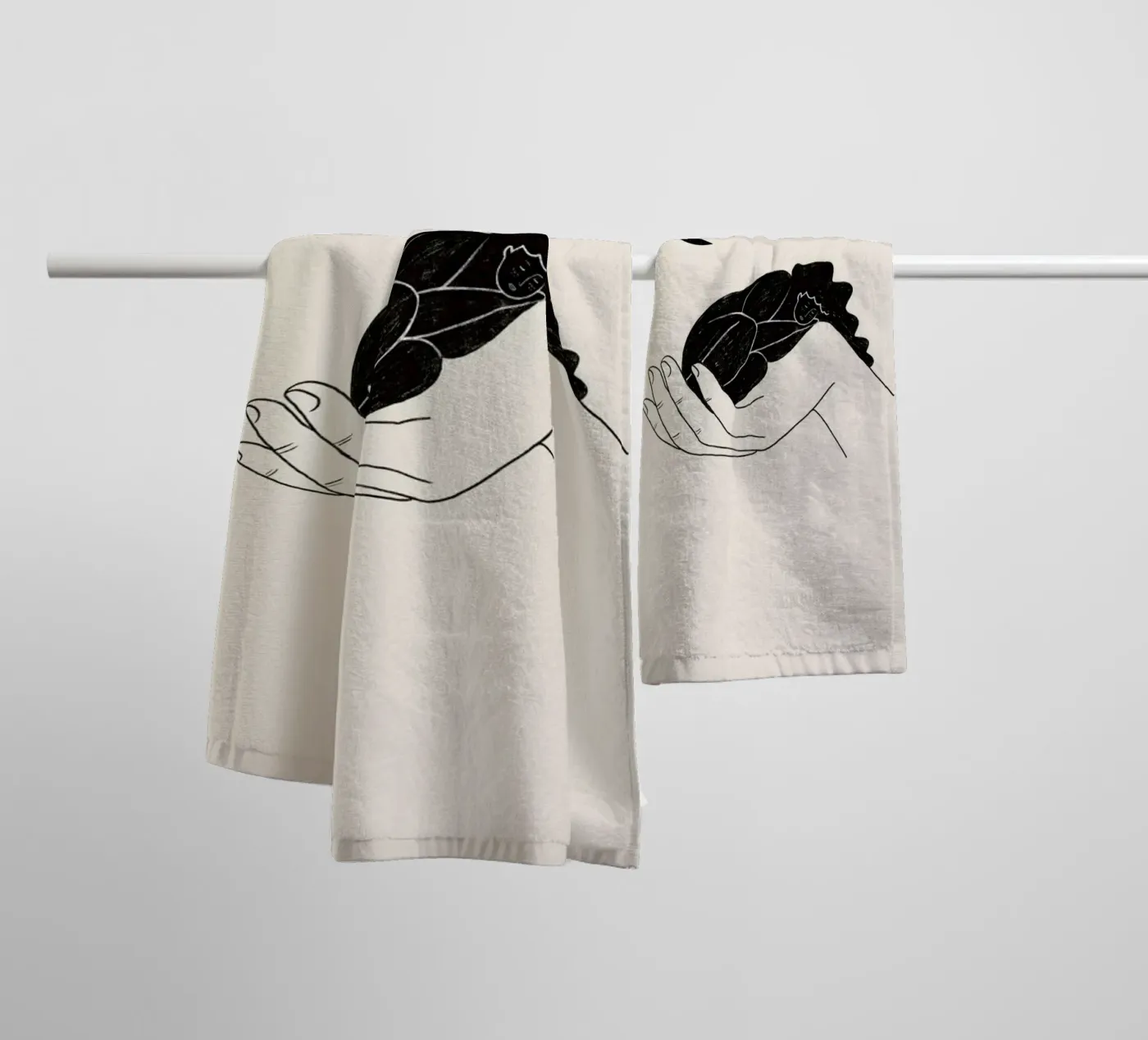 Safekeeping badhanddoek van Graphite