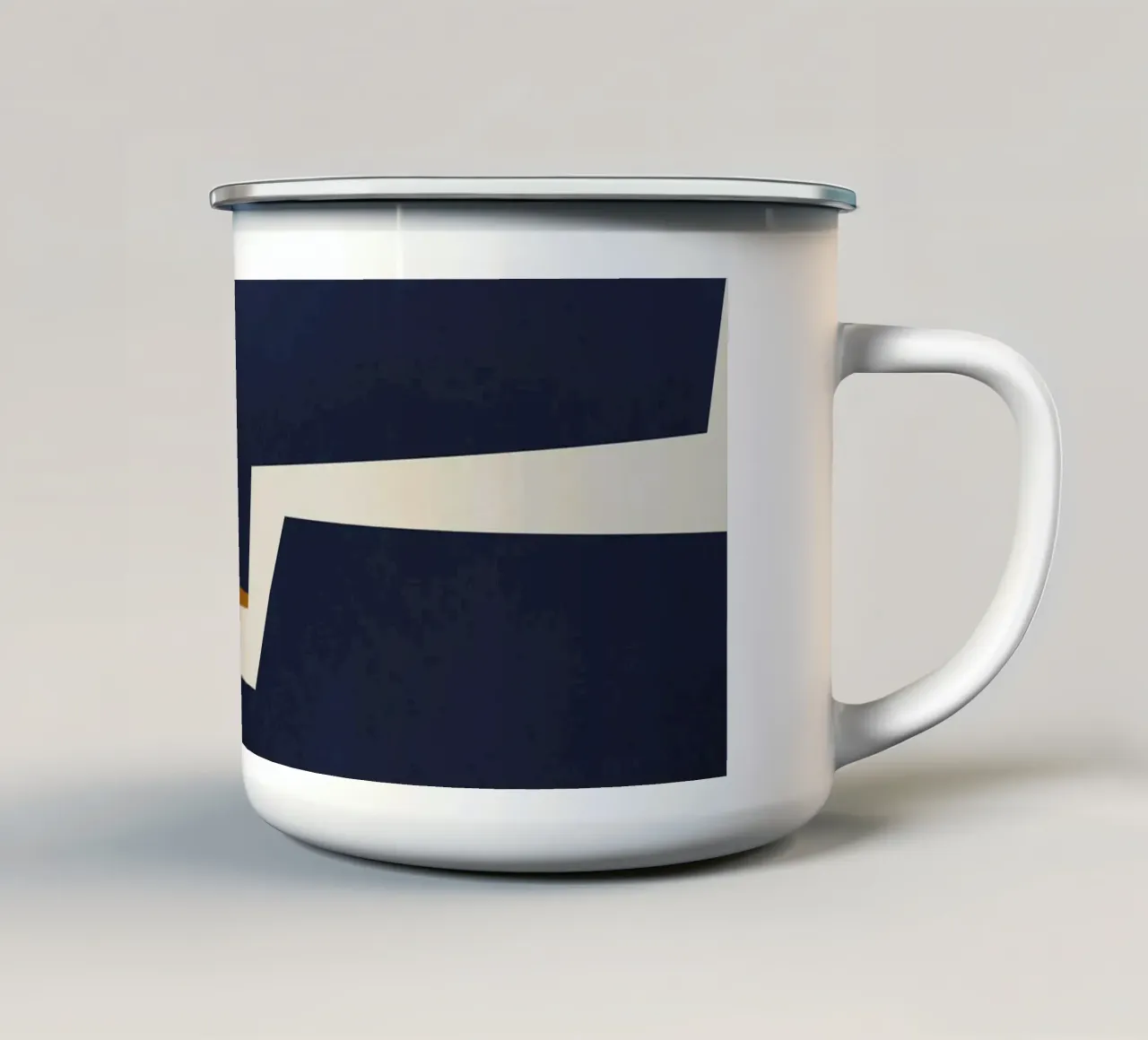 Synergy no. 1 enamel mug by adrianooliveira
