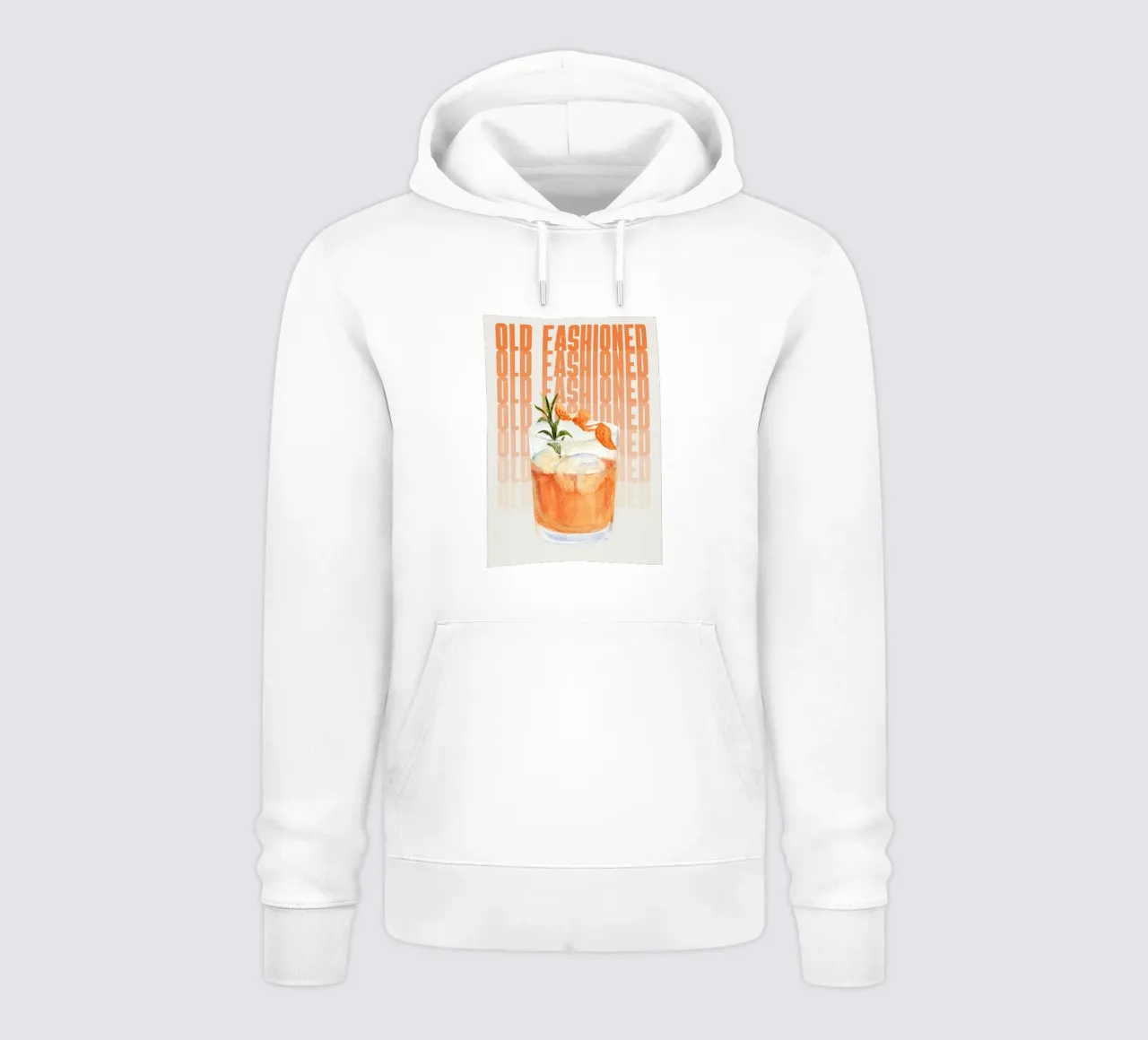 Old Fashioned Print - Cóctel clásico de whisky en acuarela Ar sudadera con capucha de NorwesClub
