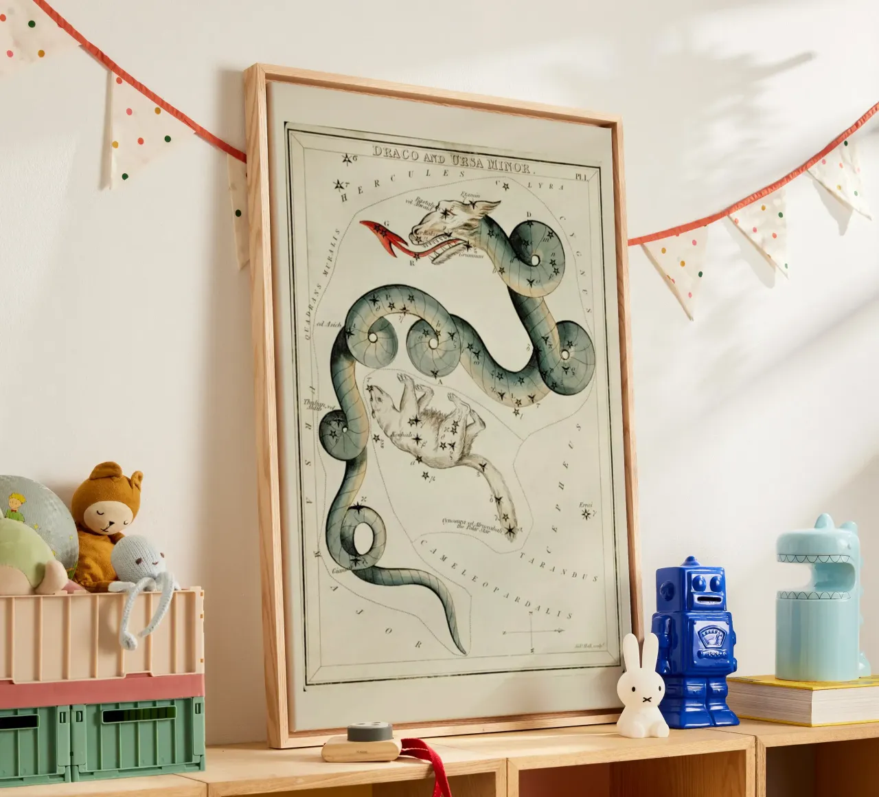 Draco and Ursa Minor canvas by Vintage by JUNIQE
