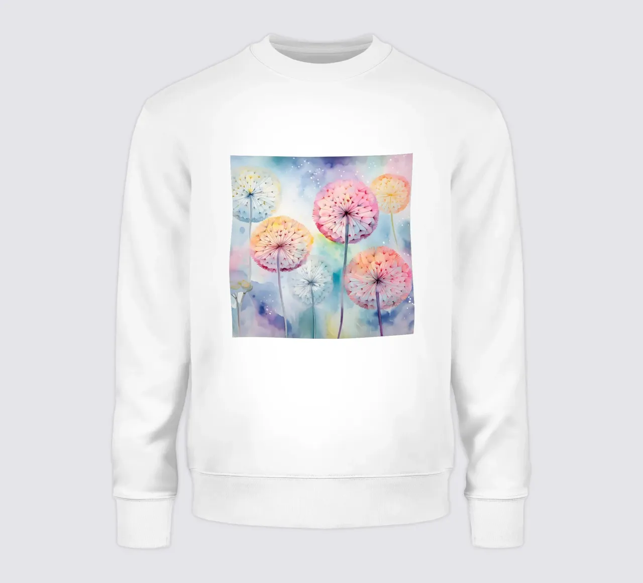 Susurros caprichosos de diente de león sudadera de Botanical Pattern House