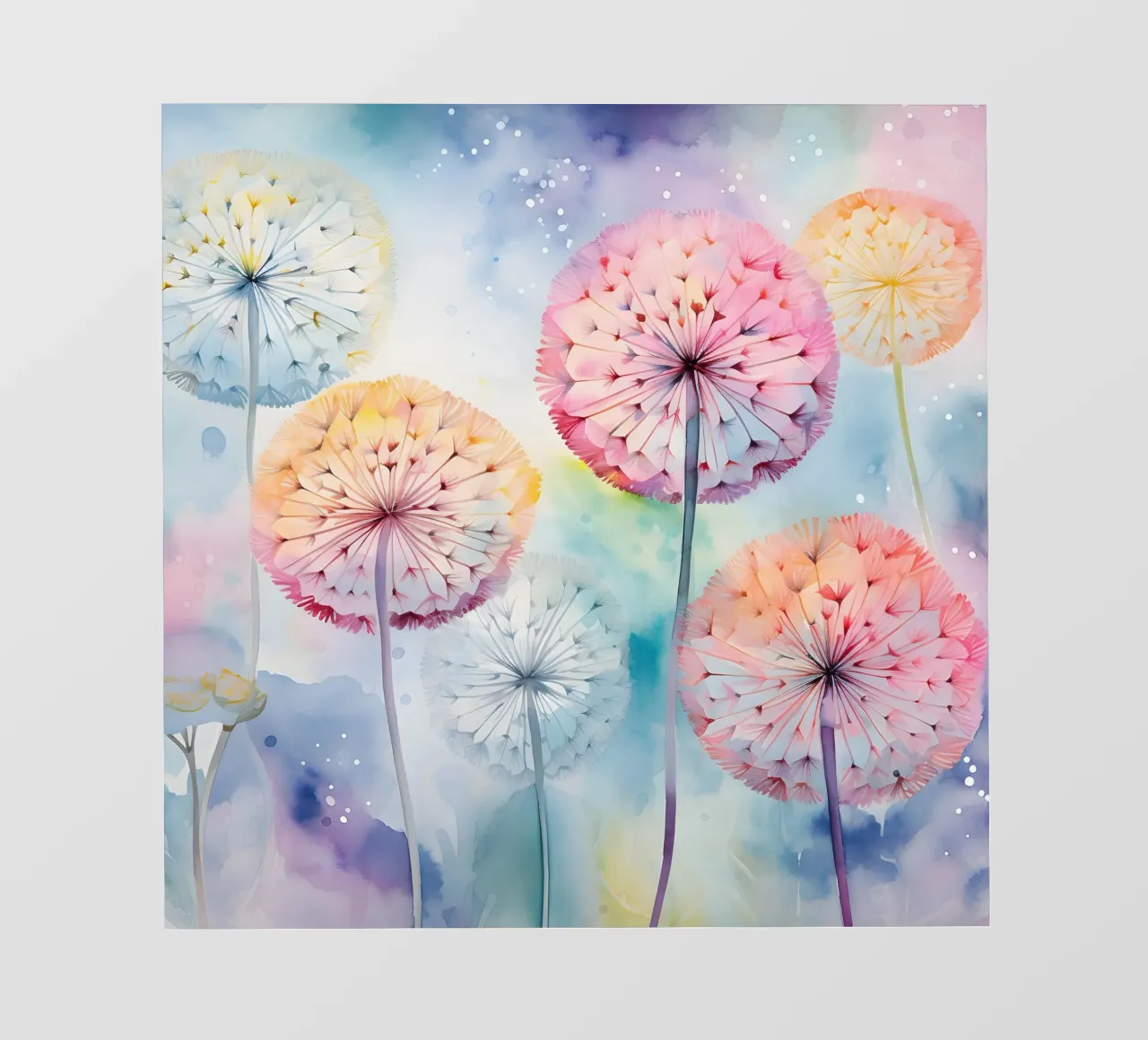 Whimsical Dandelion Whispers photo wallpaper by Botanical Pattern House