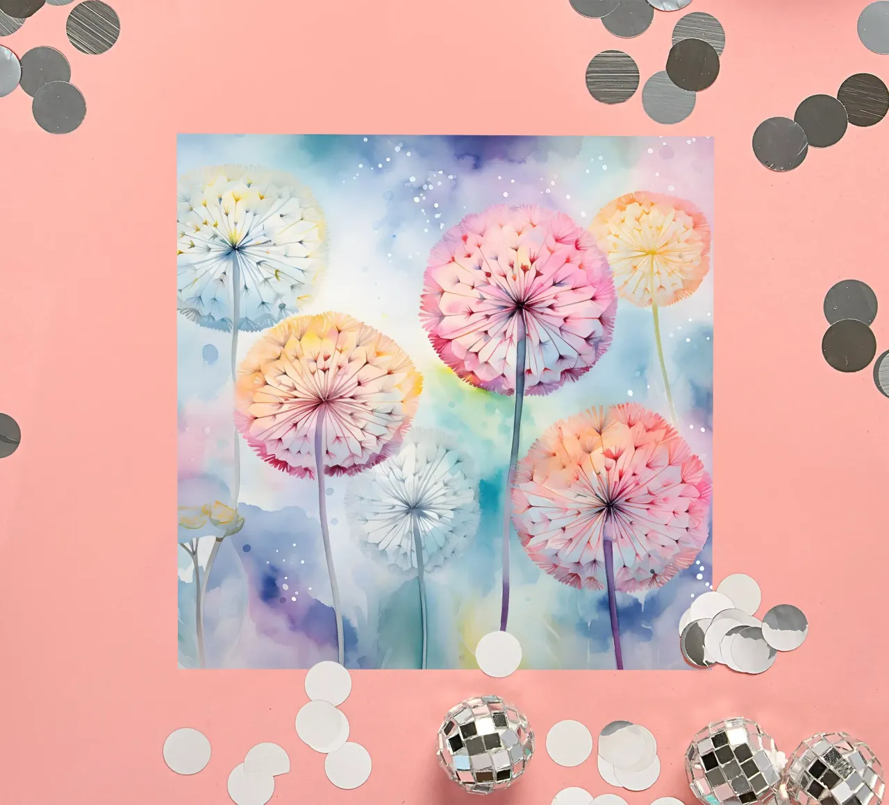 Whimsical Dandelion Whispers sticker by Botanical Pattern House