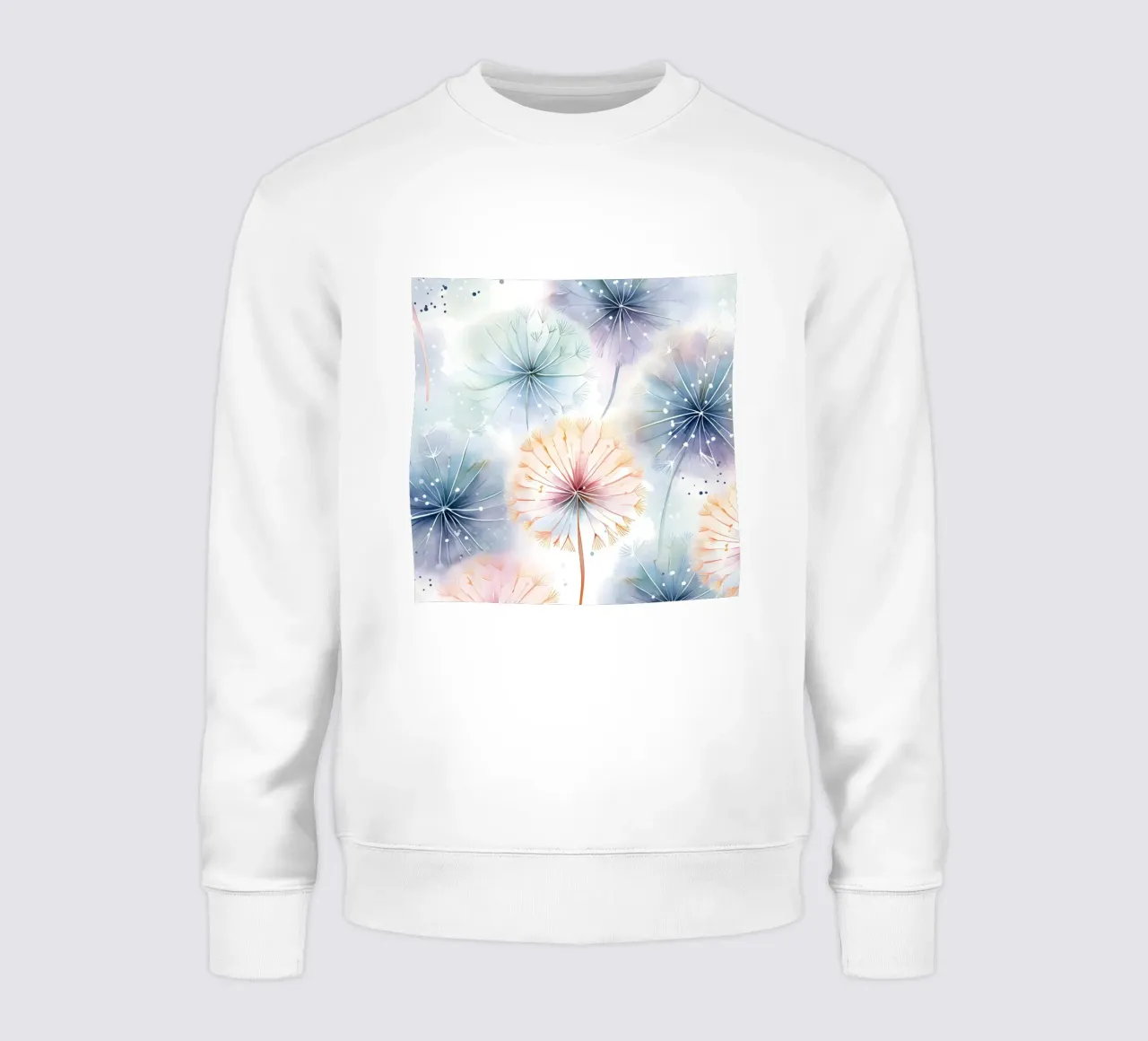 Susurros caprichosos de diente de león sudadera de Botanical Pattern House