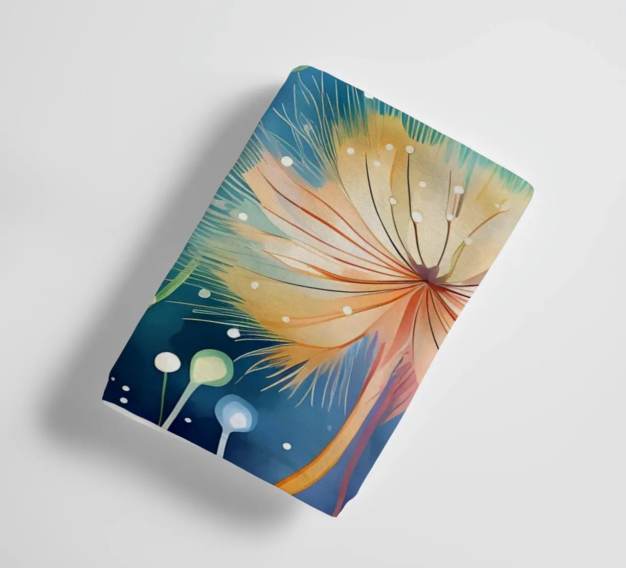 Whimsical Dandelion Whispers towel by Botanical Pattern House
