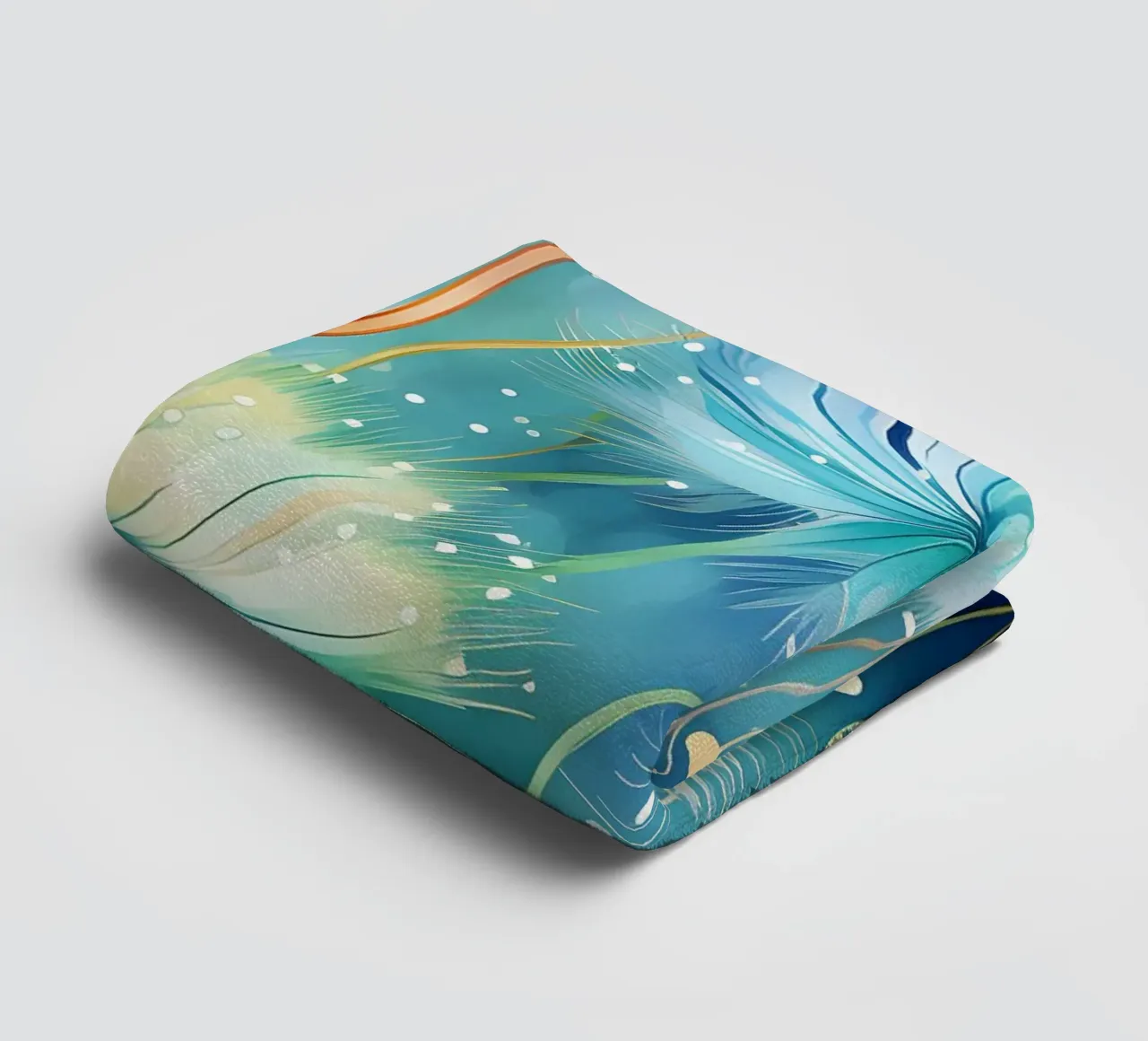 Whimsical Dandelion Whispers towel by Botanical Pattern House