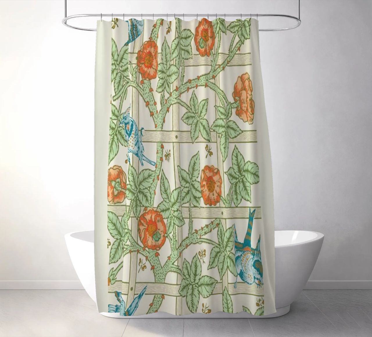 William Morris - Trellis rideau de douche de Vintage by JUNIQE