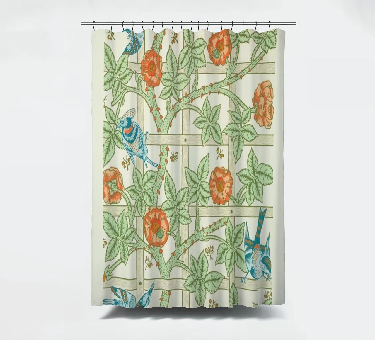 William Morris - Trellis rideau de douche de Vintage by JUNIQE