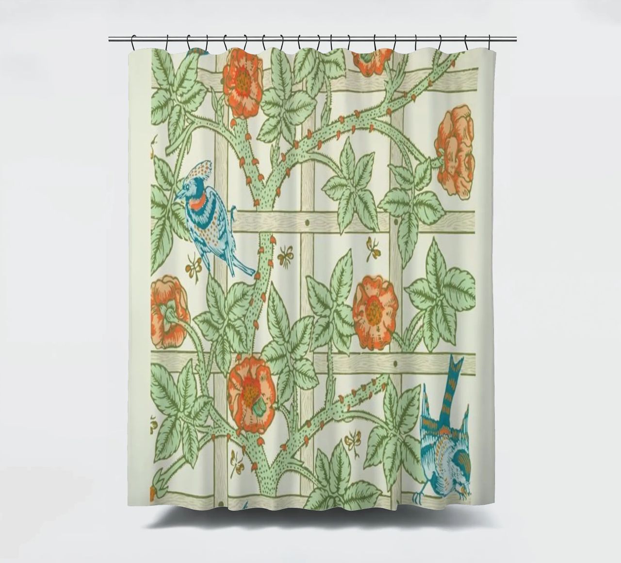 William Morris - Trellis rideau de douche de Vintage by JUNIQE
