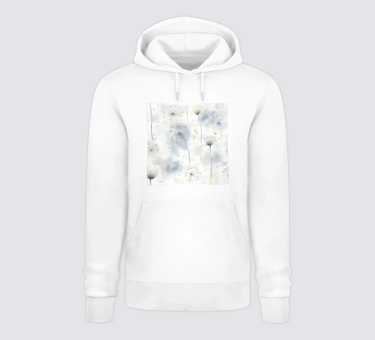 Sussurri di denti di leone felpa con cappuccio da Botanical Pattern House