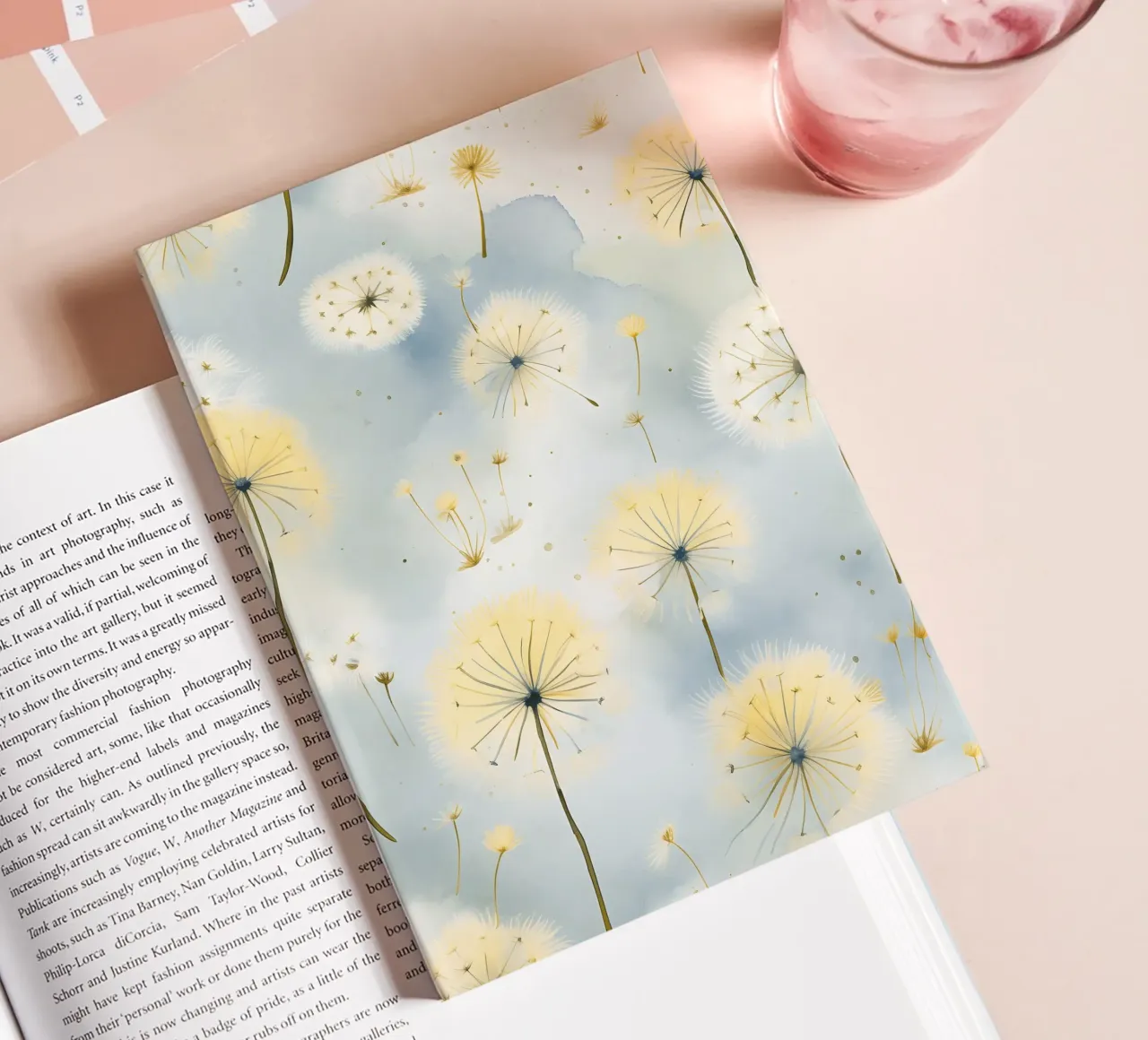 Whispers of Dandelions notebook by Botanical Pattern House