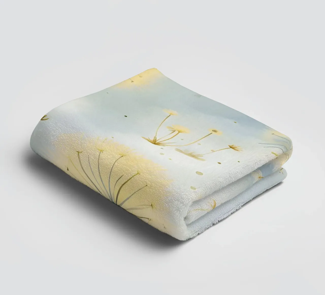 Whispers of Dandelions towel by Botanical Pattern House