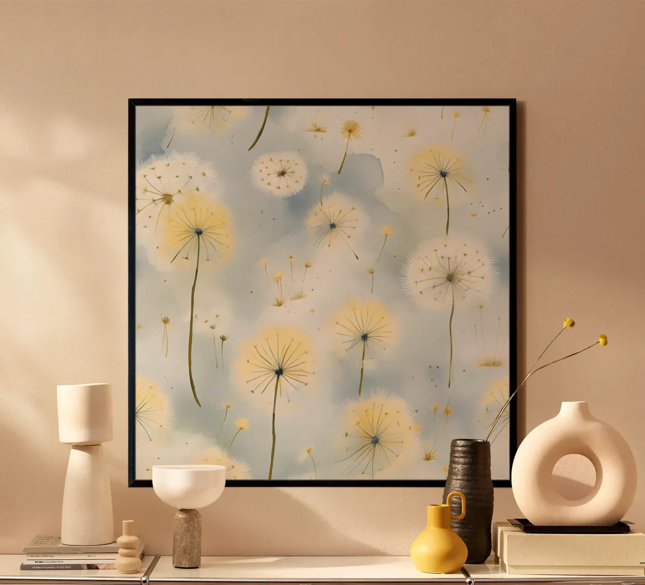 Das Flüstern des Löwenzahns Poster von Botanical Pattern House