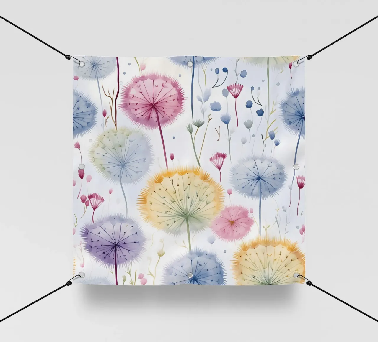Sussurri di denti di leone telo in pvc da Botanical Pattern House