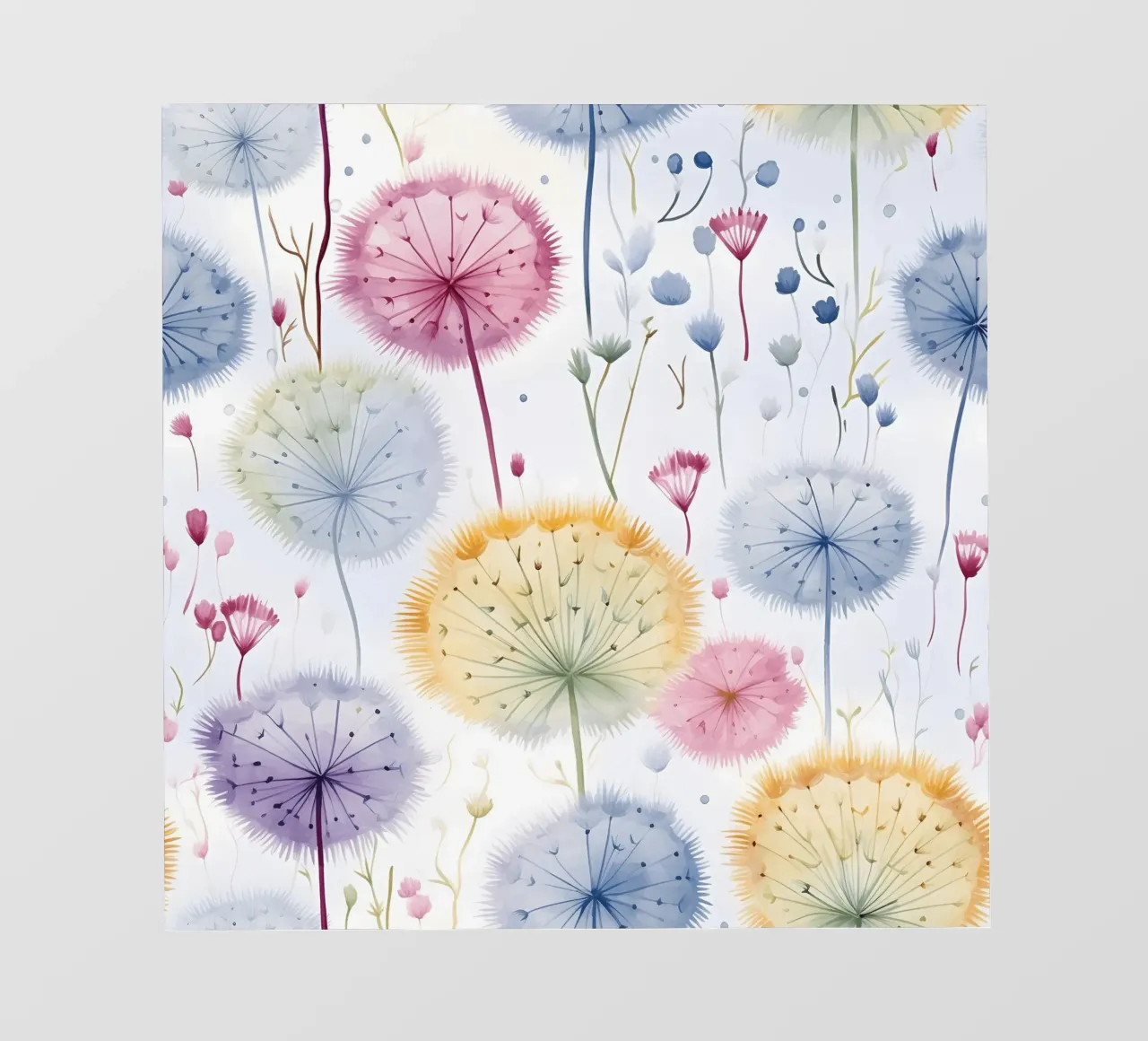 Sussurri di denti di leone telo in pvc da Botanical Pattern House