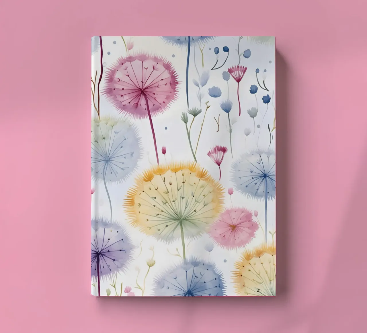 Whispers of Dandelions notebook by Botanical Pattern House