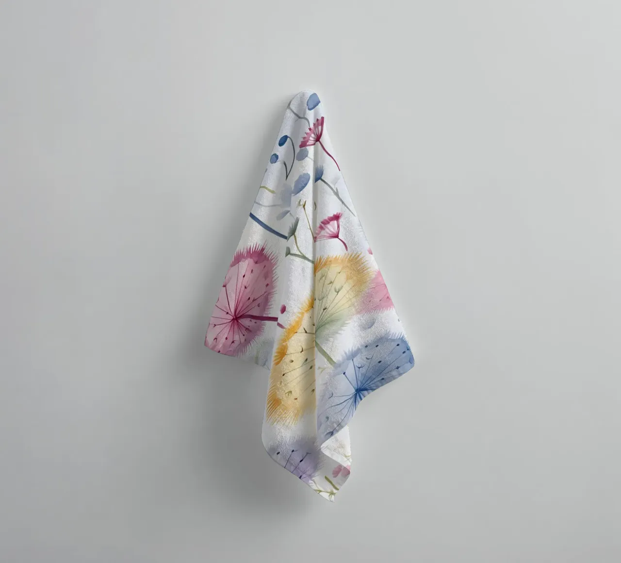 Whispers of Dandelions towel by Botanical Pattern House
